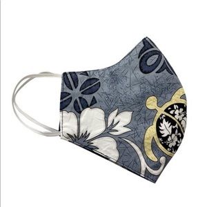 Aloha Print Face Mask Turtle Hibiscus Reusable
